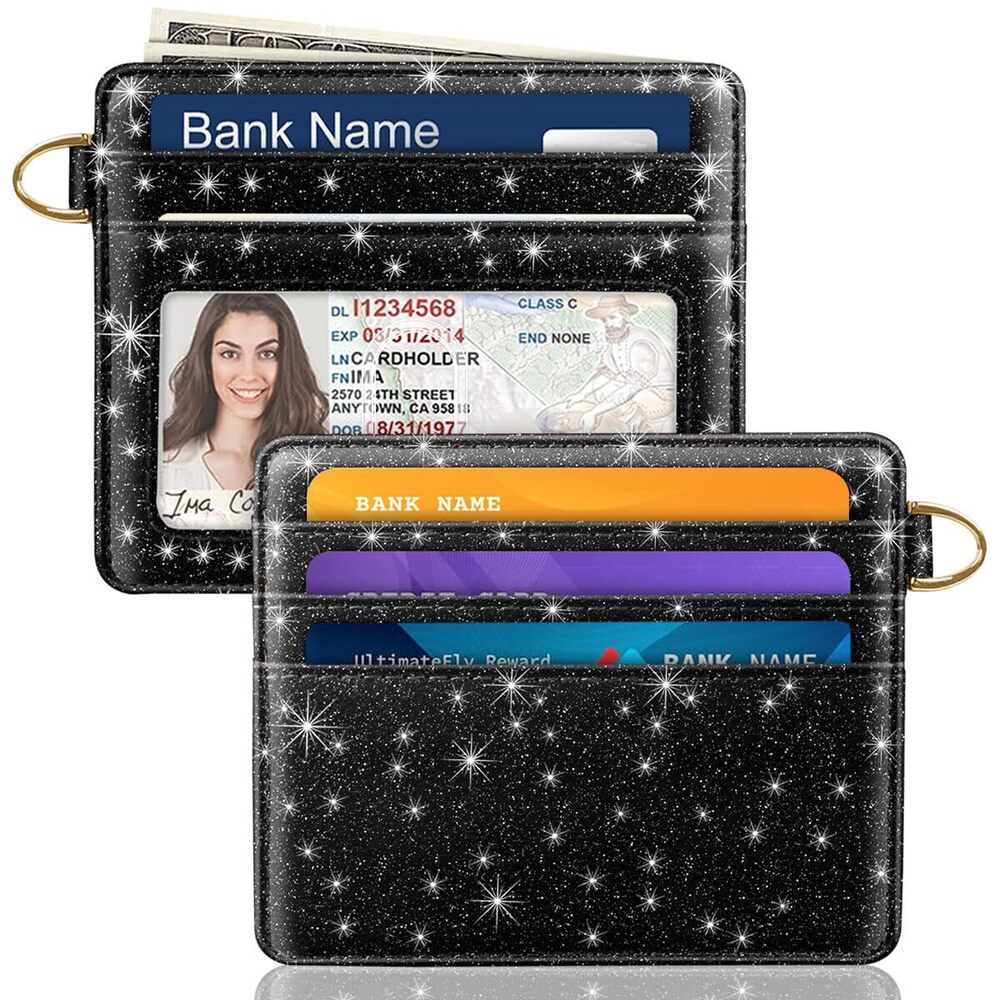 5669 Slim Minimalist Front Pocket RFID Blocking Credit Card Holder Small